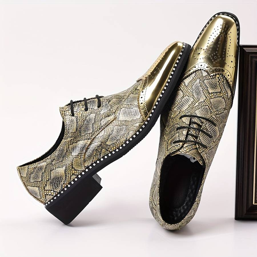Mens Leather Shoes Color Silvery Sizeuk 7
