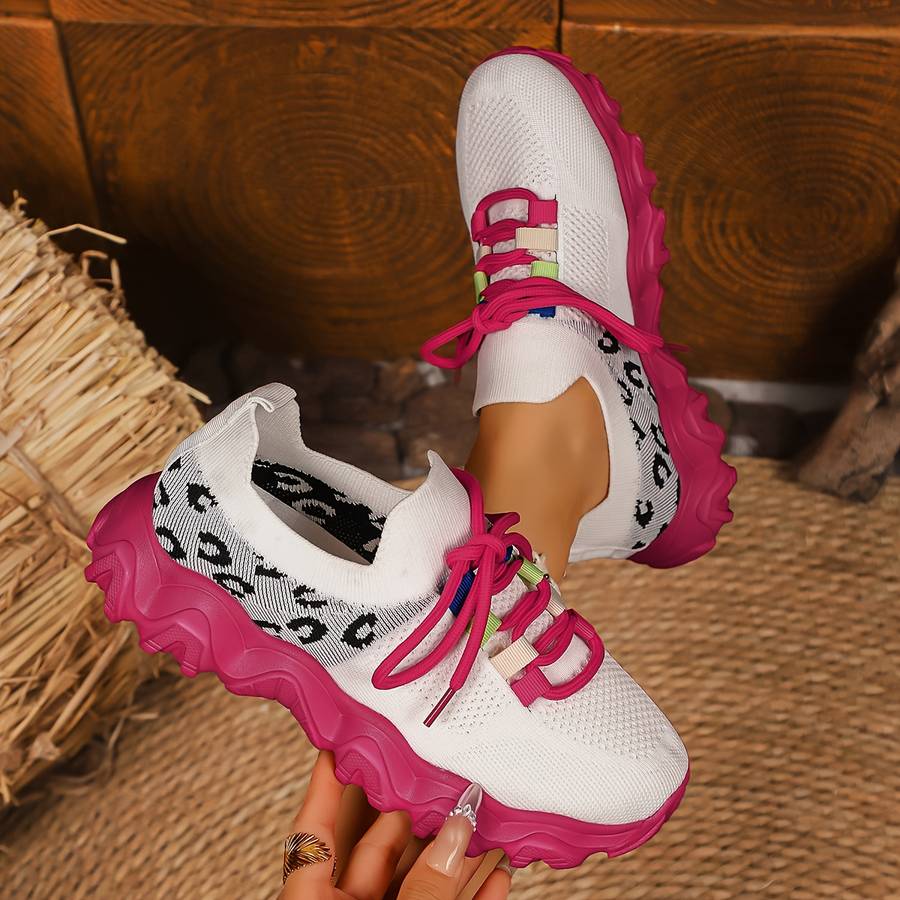 Women S Sneakers Color Pink White Sizeuk 5.5
