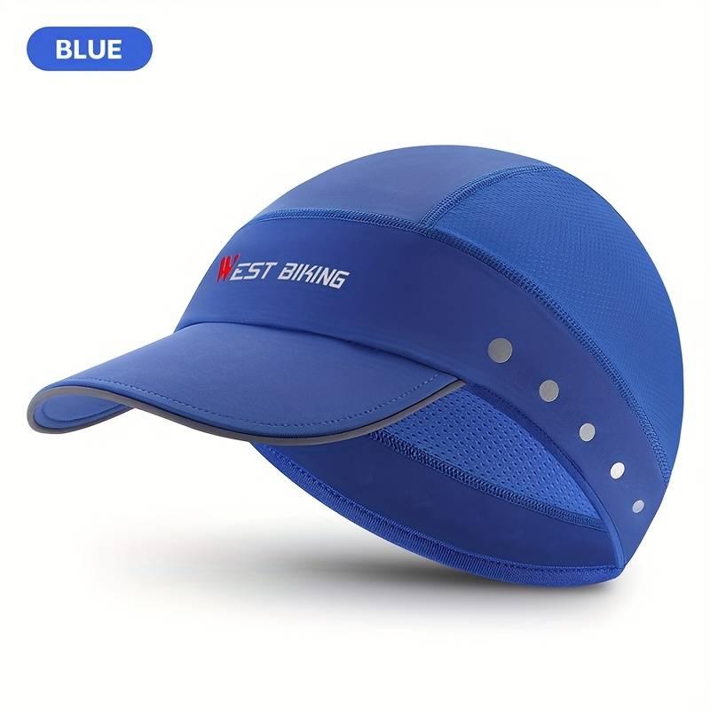 1pc WEST BIKING Unisex Summer Ice Silk Hat Breathable Sun Protection Cycling Cap Hand Washabl