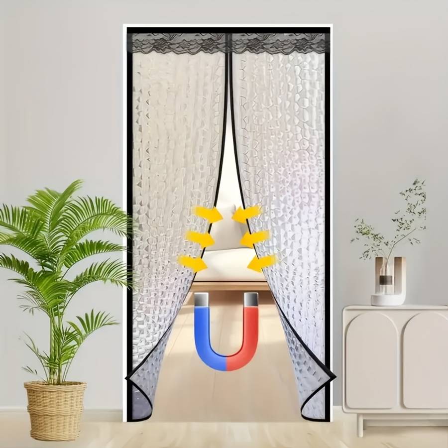 Door Curtain Color Black Size120X210Cm47.2X82.6In