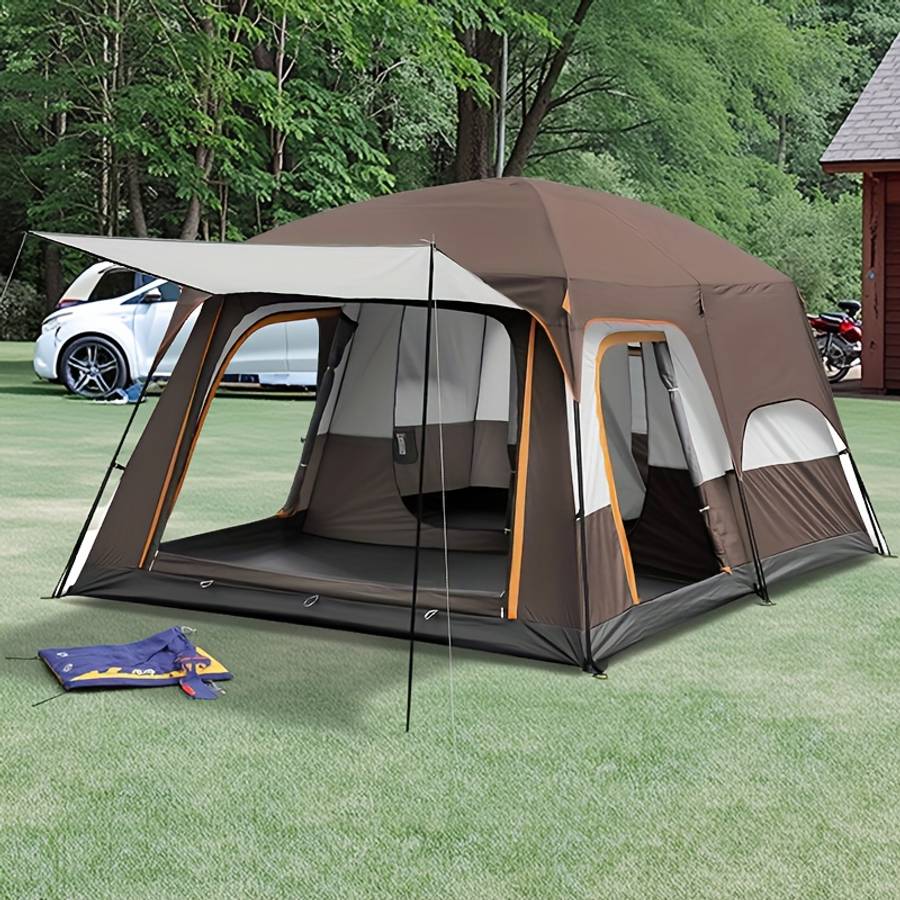 Camping Tent Heavy Duty Spacious Tent People Easy Setup Frame Outdoor Tent H 1 4