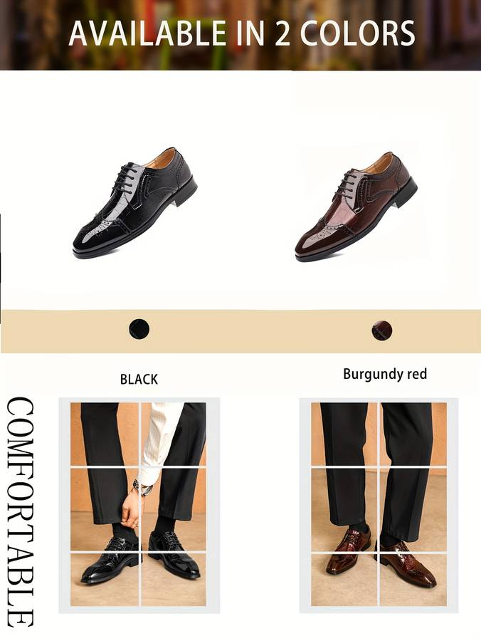 Mens Leather Shoes Color Black Sizeuk 10.5