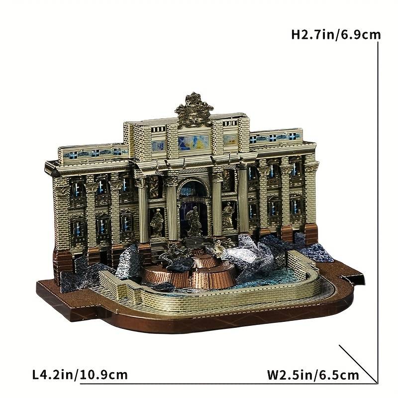 Building Toy Architectural Model Toy Set Items Colored Trevi Fountain In Rome For Ages 14 And Up