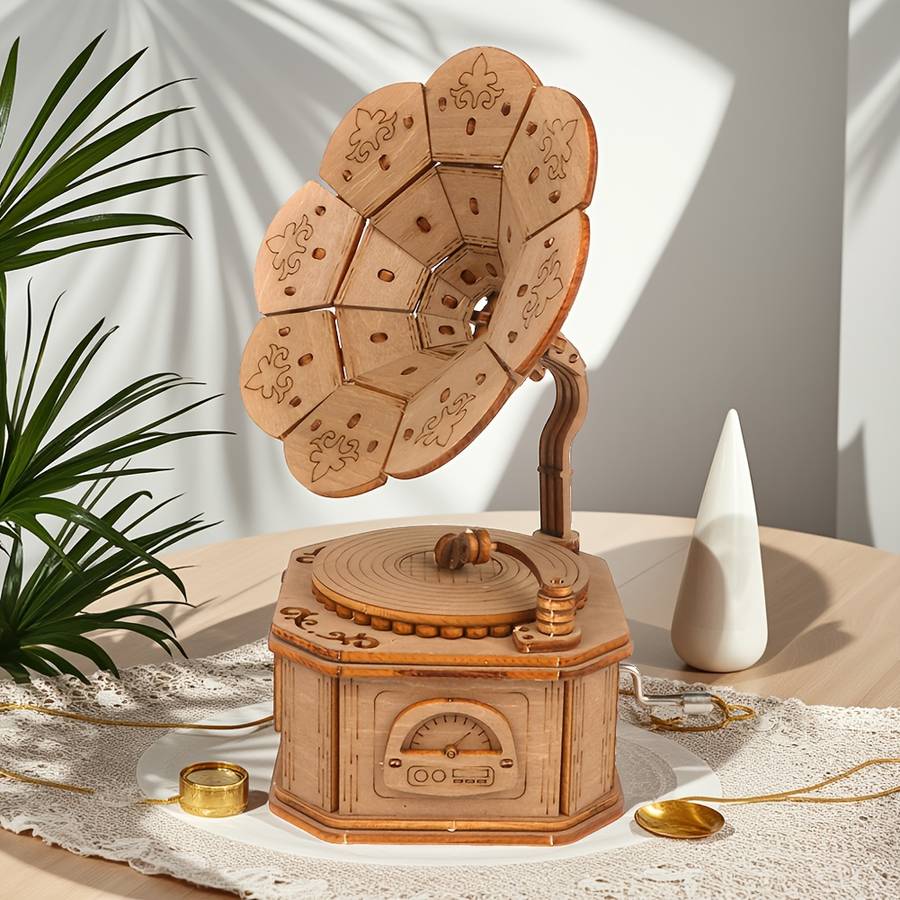 3D Puzzle Musical Instrument Model Color Brown
