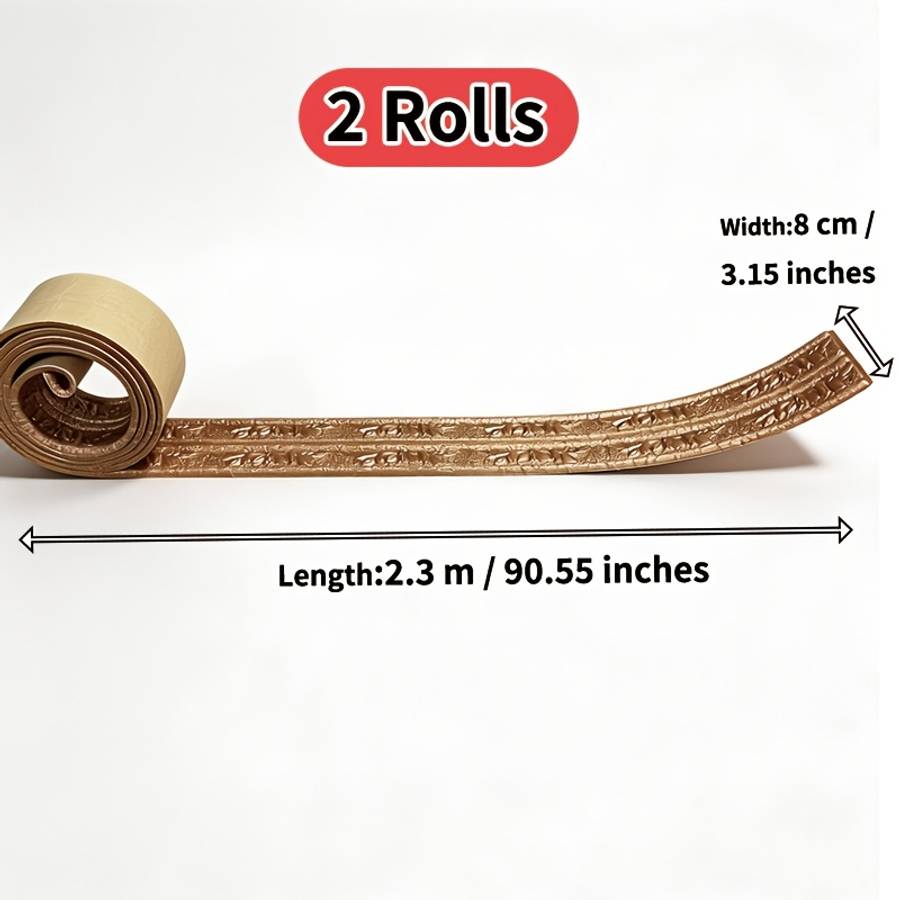 Skirting Board Bronze 8Cm2.3M 3.1590.55 Inches Quantity 2 Rolls