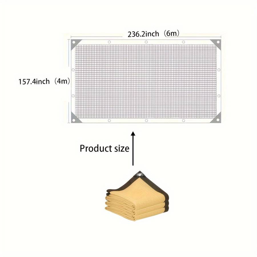 Shade Net Color Yellow Size157.4*236.2 Inches 4*6 Meters