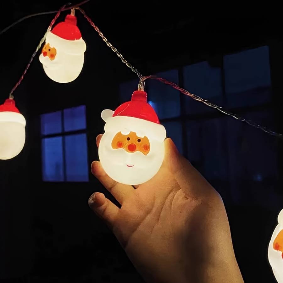 Christmas Lights Warm Light Snowman Model 1.5 Meters 10 Lights
