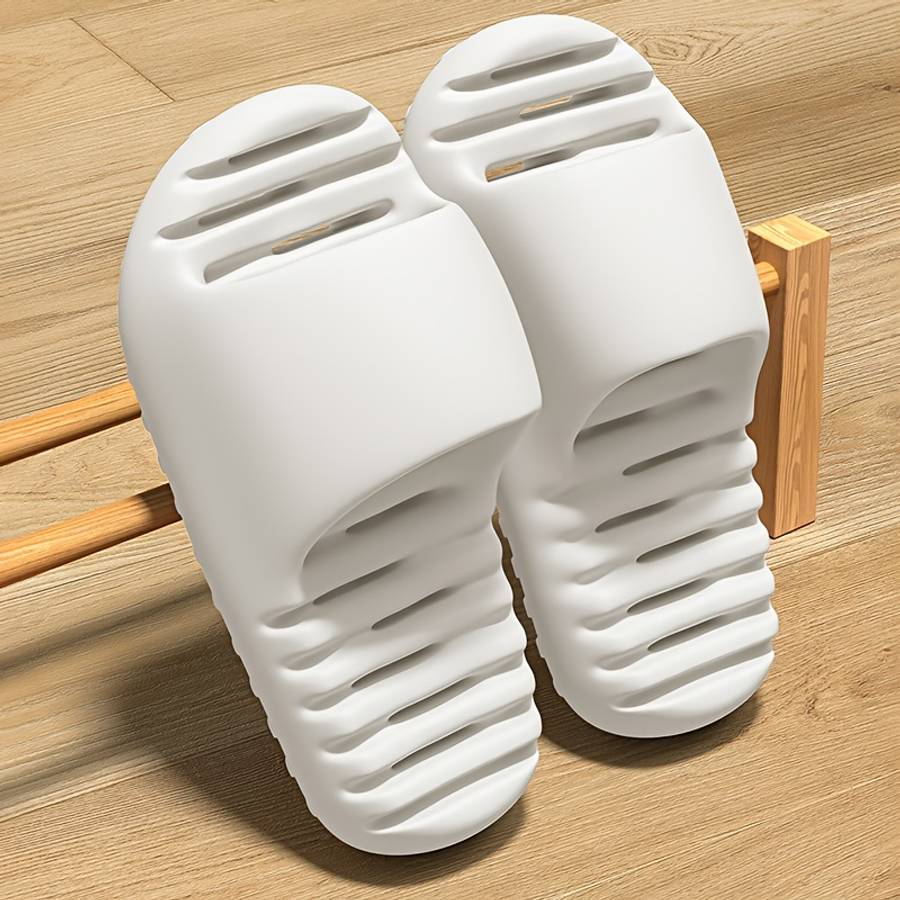 Men Slippers Summer Style Dark Gray Size Uk 3.5 To 4