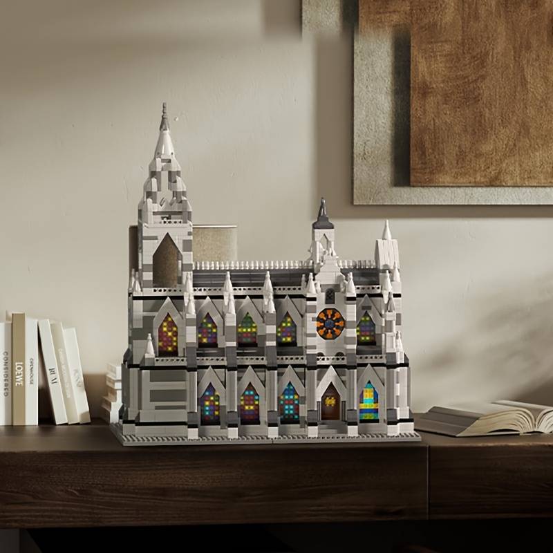 Building Toy Architectural Model Toy Set Material Abs Quantity 2908Pcs Paris Church