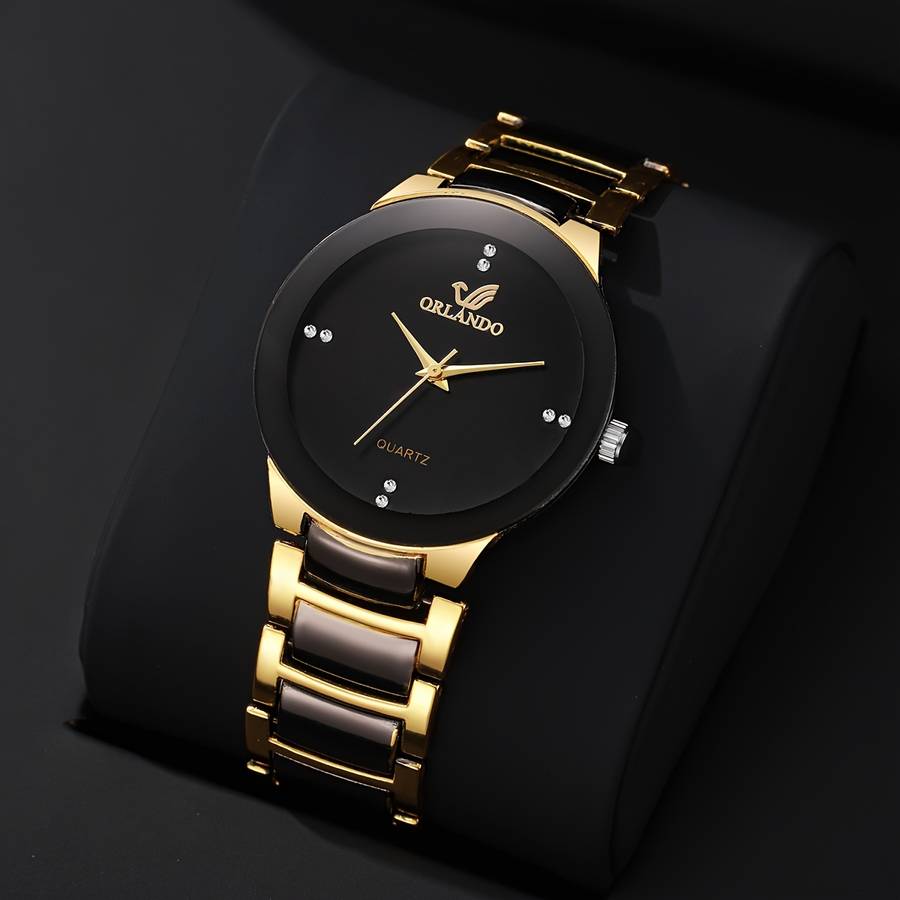 Set Mens Watches Wallets Glasses Stylish Luxuriouscolor Men Black