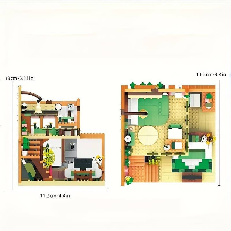 Building Toy Architectural Model Toy Set Quantity 1412Pcs
