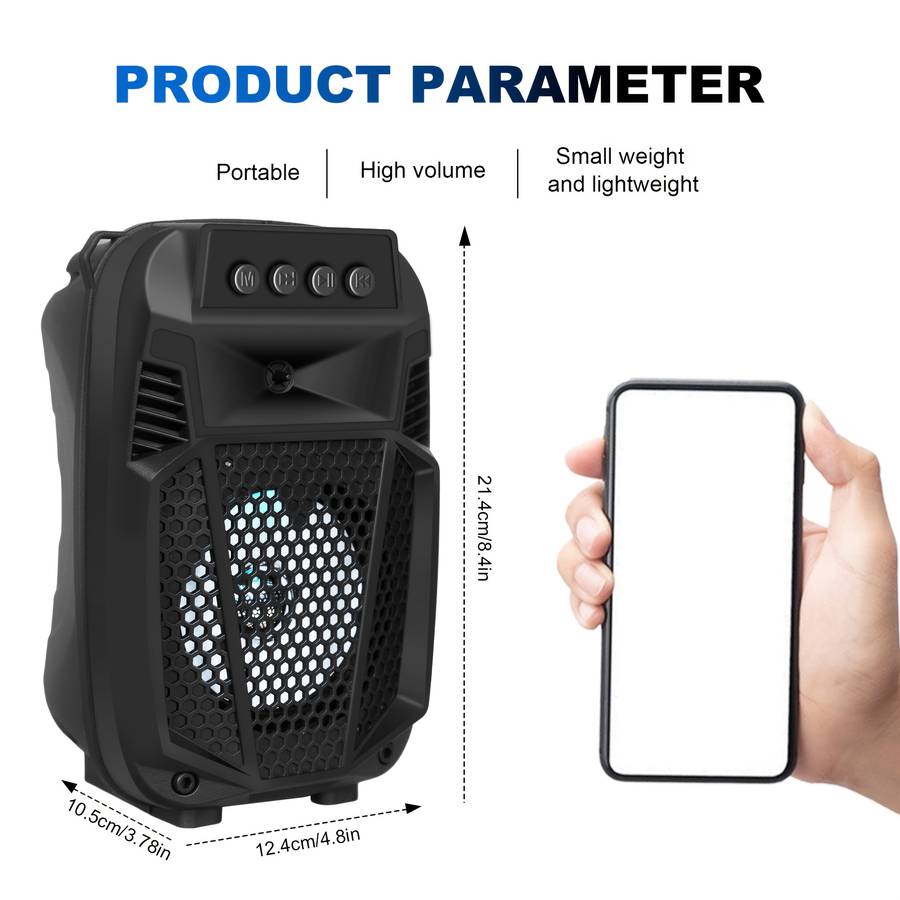 Smart Featuring Crystal Sound Dual Portable Wireless Speakers For Festival