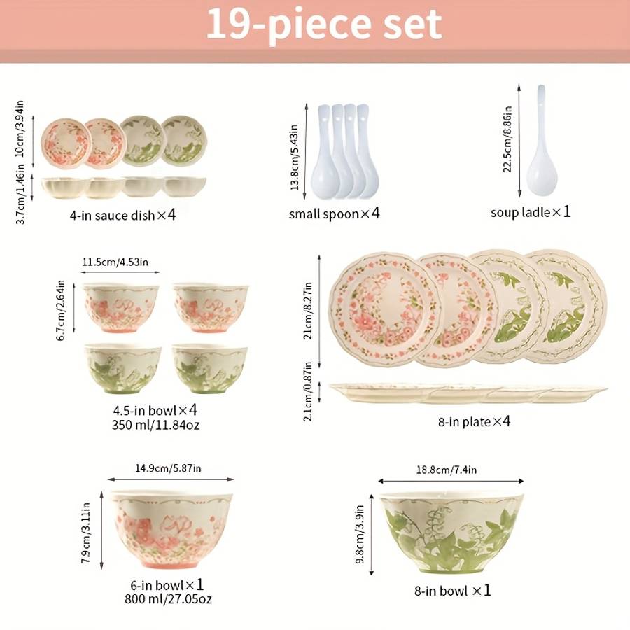 Bowl Color 36Piece Set