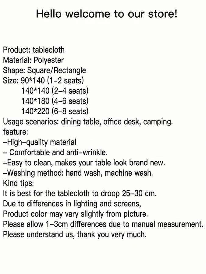 Halloween tablecloth decoration size 140 x 180cm or 55.11 x 70.86inch