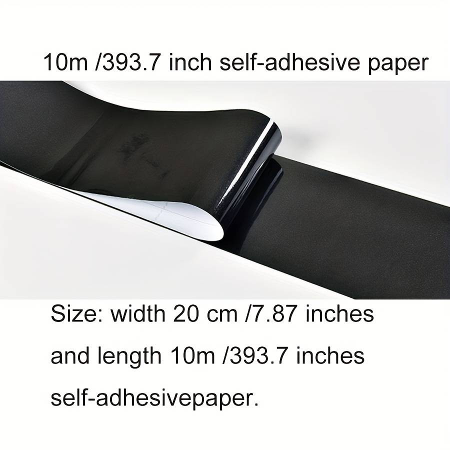 Skirting Board Glossy Black Model 10Cm*10M3.93Lnch*393.7Lnch