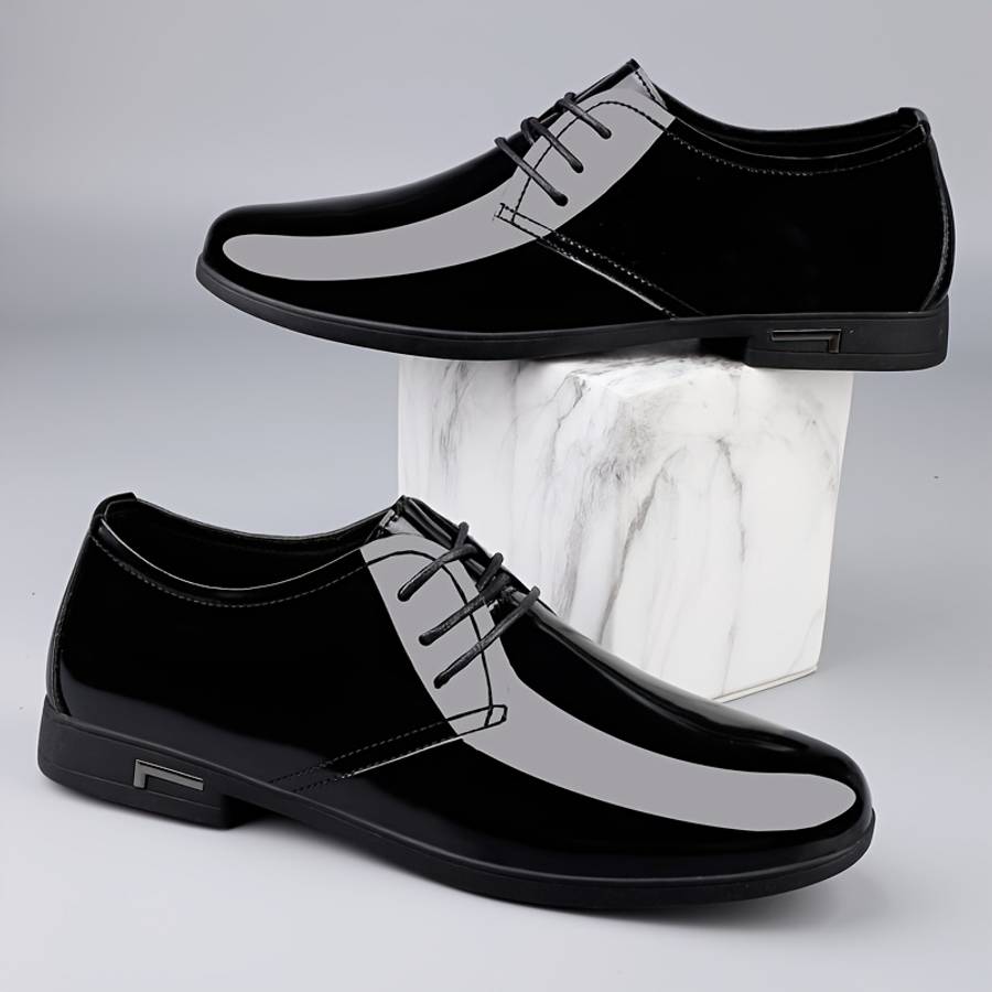 Mens Leather Shoes Color Black Surface Sizeuk 8