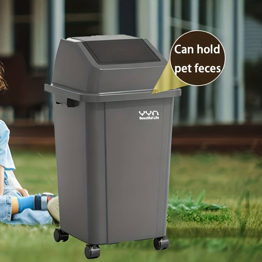 Garbage Can Color Blackwith  Sizeheight 50 Cm Length 33.6 Cm Width 22 Cm