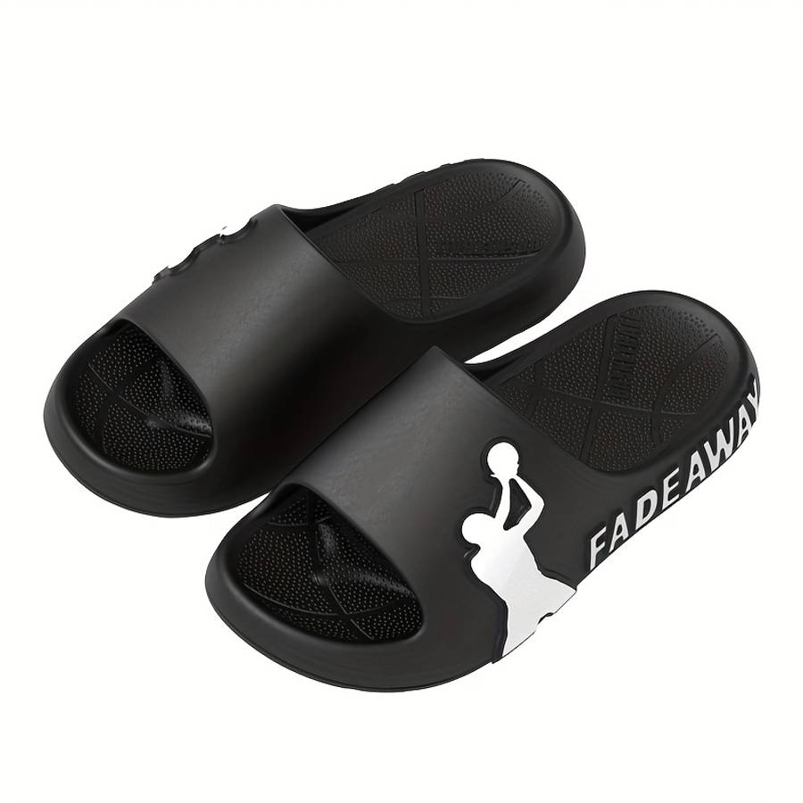 Men Slippers Summer Style Black Size Uk 9.5 To 10