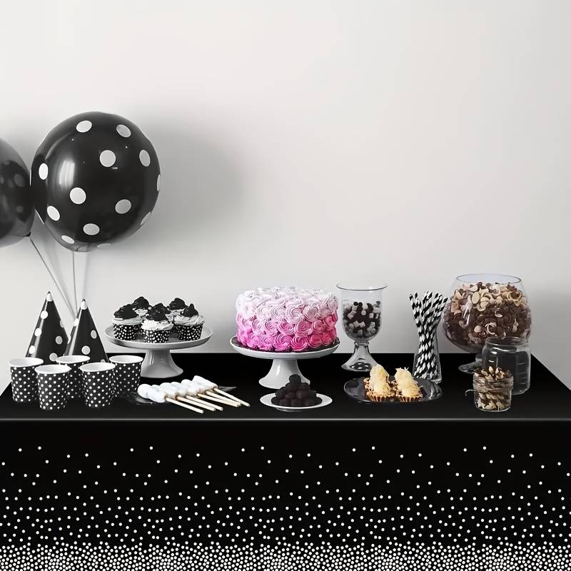 Halloween tablecloth decoration color Aluminum Foil Tablecloth Black