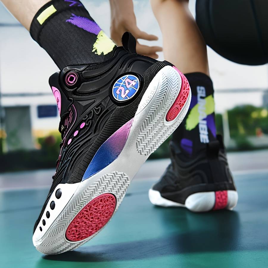 Basketball Shoes Color 2078 Black Sizeuk 6