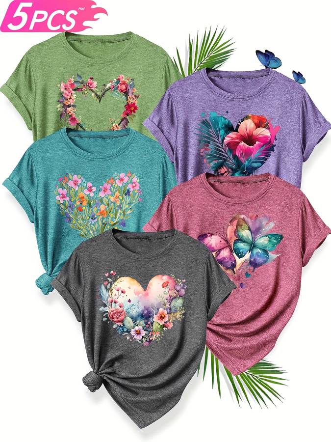 Womens T Shirt Color Peacock Blue Periwinkle Green Cardi Deep Space Gray Sizes