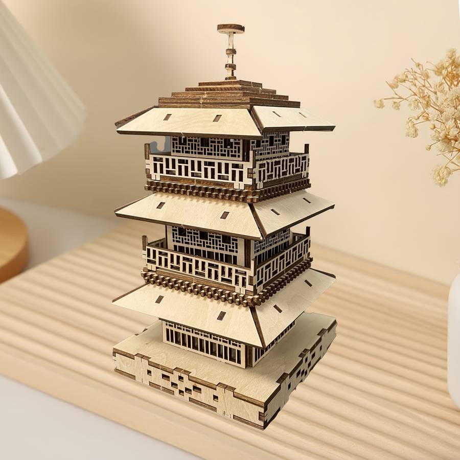 Building Toy Architectural Model Toy Set Model Three Story Tower