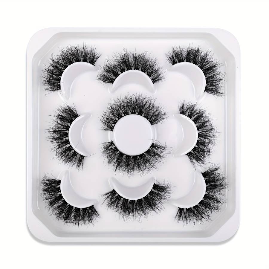 5 Pairs Natural Volume Cluster Lashes Quantity Elht 5d X8