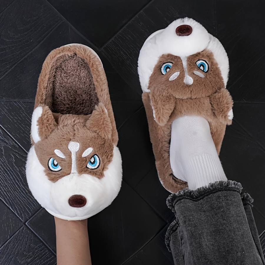 Cotton Slippers Color Khaki Sizeuk 7.5-8