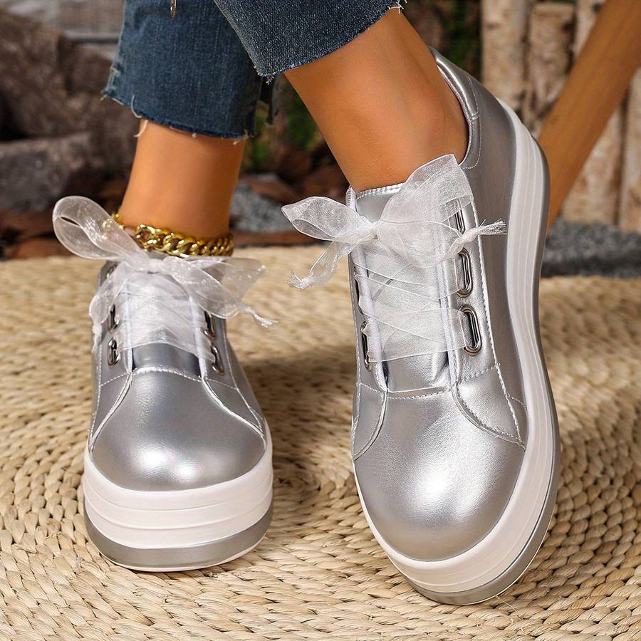Women S Sneakers Color Golden Sizeuk 6.5