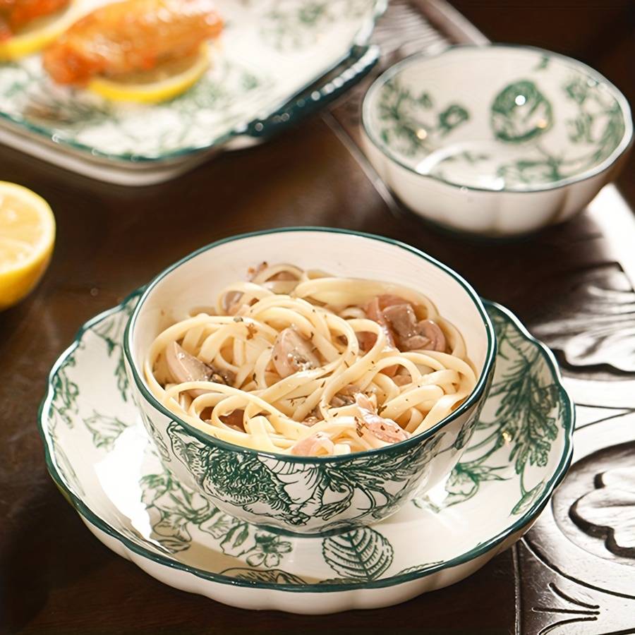 Bowl Color 6Pcs  2 Sauce Dishes  2 Bowls  2 Platters