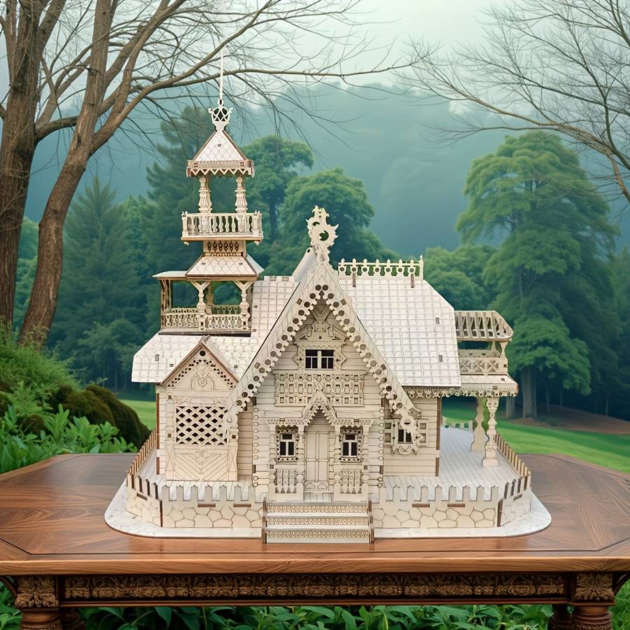 Building Toy Architectural Model Toy Set Color Apricot