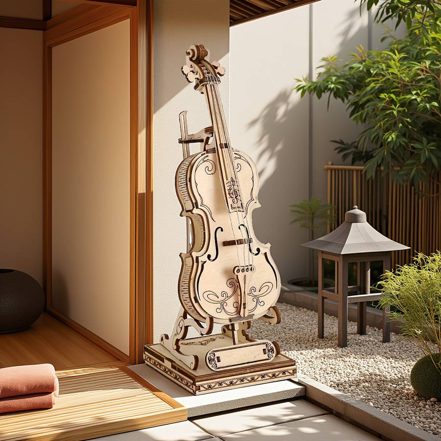 3D Puzzle Musical Instrument Model Model Cello Building Blocks Puzzle