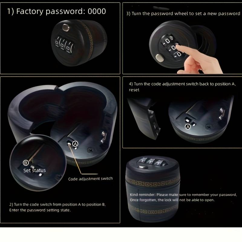 Lock Color Black Quantity 1Pc