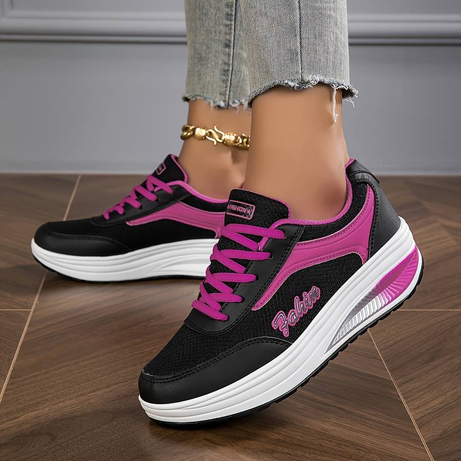 Women S Sneakers Color Blackred Sizeuk 7