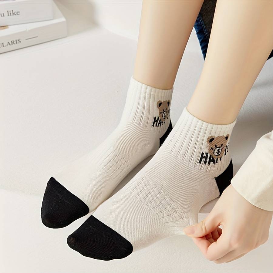 Women S Socks Color 5 Pairs Of Random Mixed Colors Size Onesize