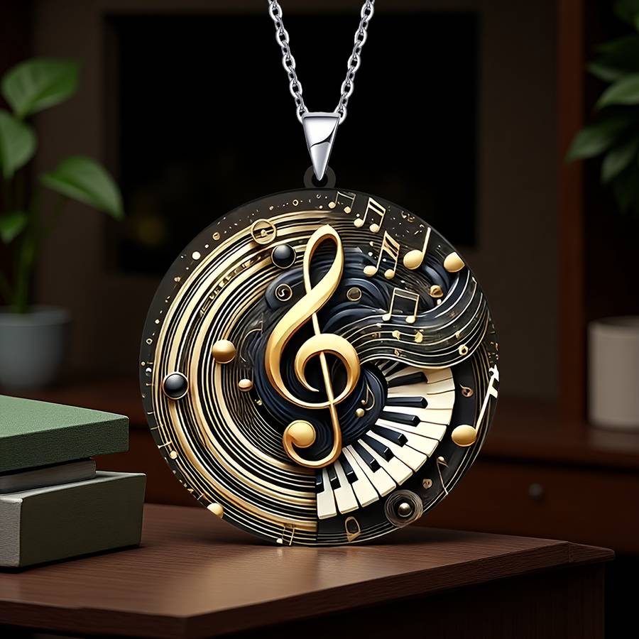 Trendy Rhinestone Flat Flat Exquisite Fashion Music Note Casual Outfit