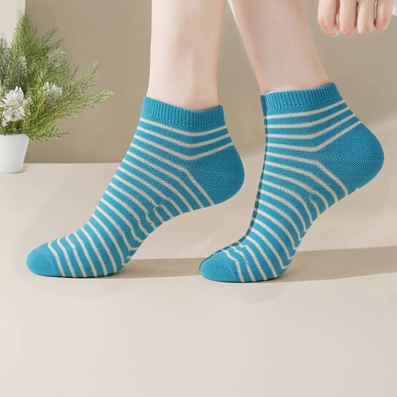 10 Pairs Random Colors One Size High Elastic Socks