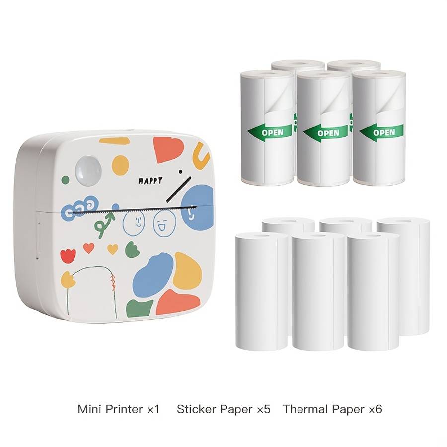 Printer Color B4 Machine  5 Rolls Of Stickers