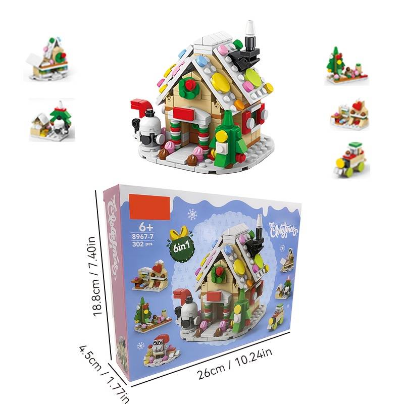 Building Toy Architectural Model Toy Set Style Christmas