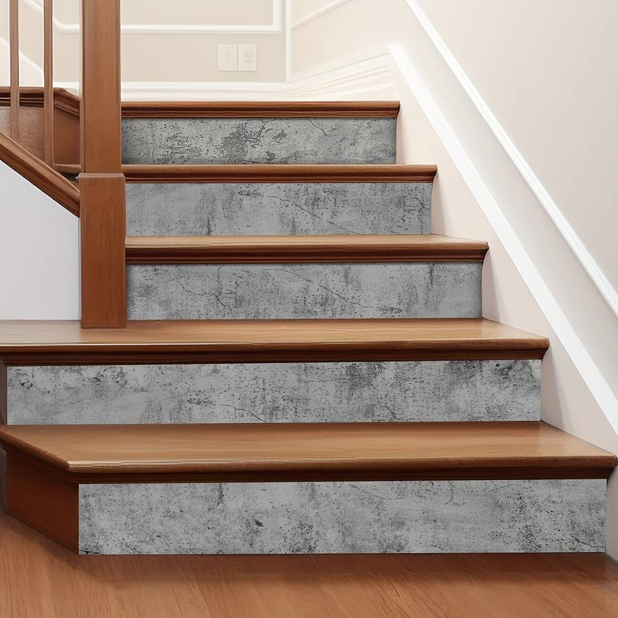 Floor Stickers Model Green Gray Moro Pattern Is 6Pcs Size 39.4Inchx6.8Inch Is 100Cmx17.5Cm