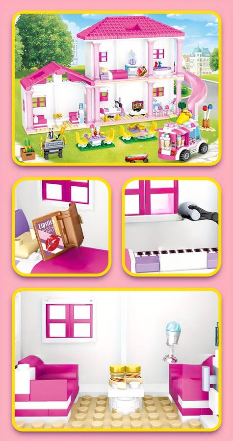 Building Toy Architectural Model Toy Set Quantity 1142Pcs