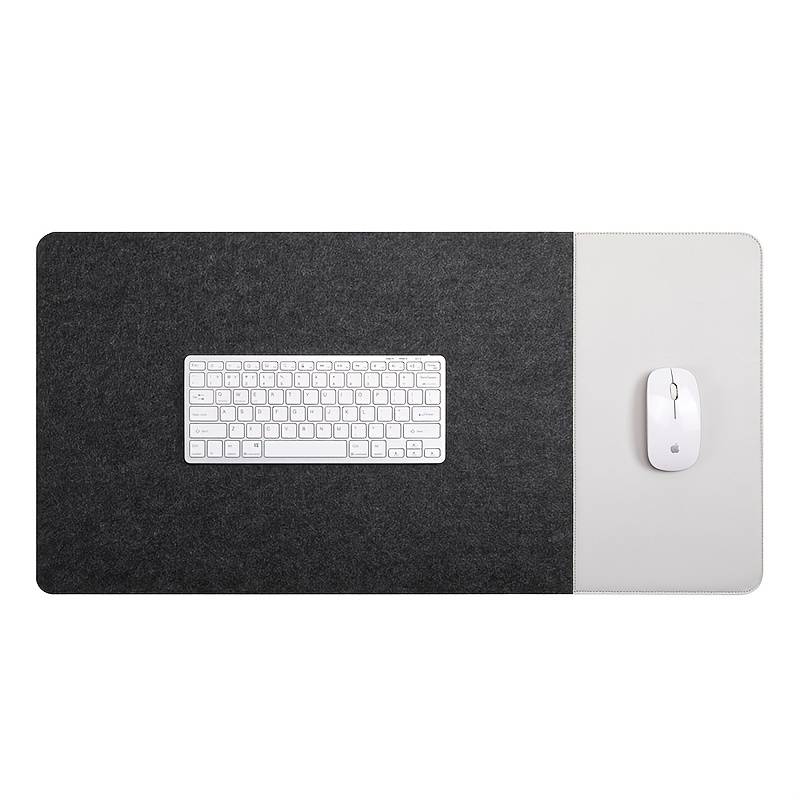 Mouse Pad Color Light Gray Felt   Add  White Size 100Cmx50Cm