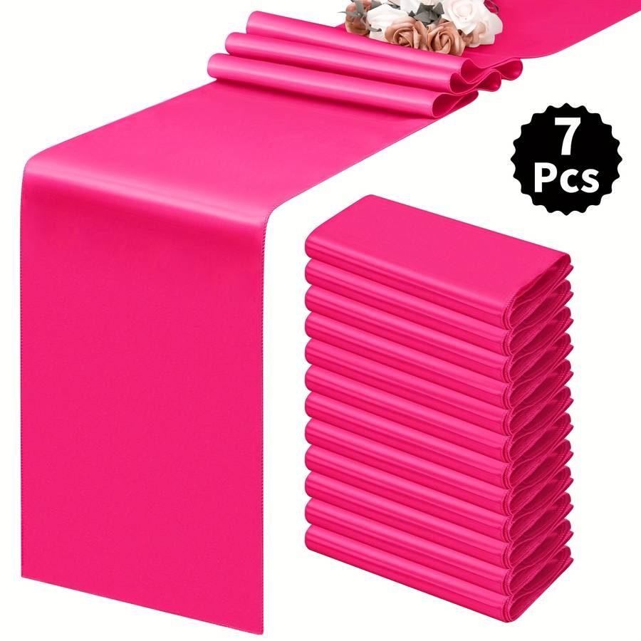 Wedding Supplies Color Rose Red Items 7Pcs 30.48X274.32Cm