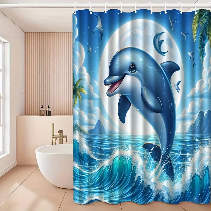 Waterproof Shower Curtain Color Polychrome Size 150X180 149.99Cm*180.01Cm