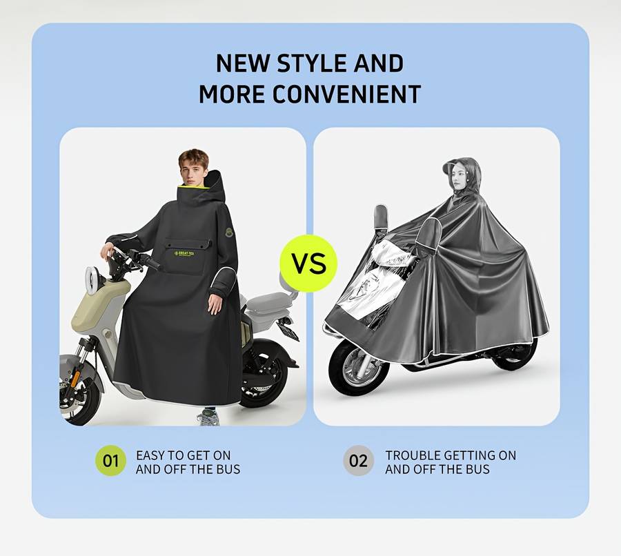 Raincoat Ink Black Size Uk M
