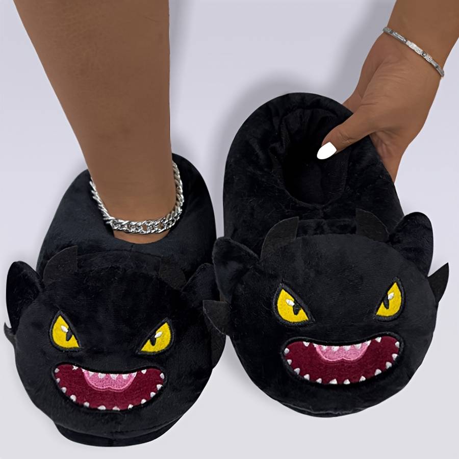 Cotton Slippers Color Black Sizeuk 6.5