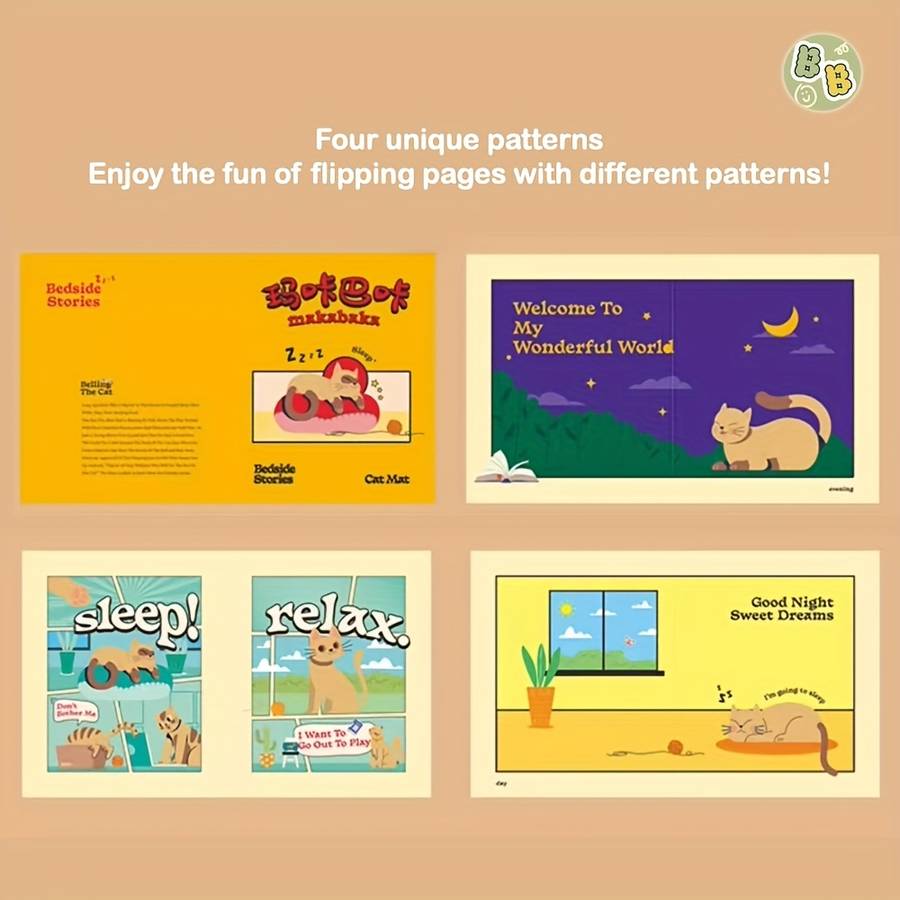 Pet supplies Style Cute Book Mat