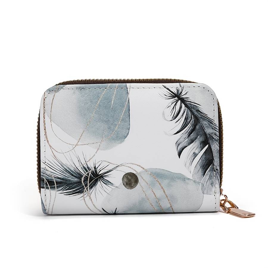 Vintage Floral Print Card Holder Organizer