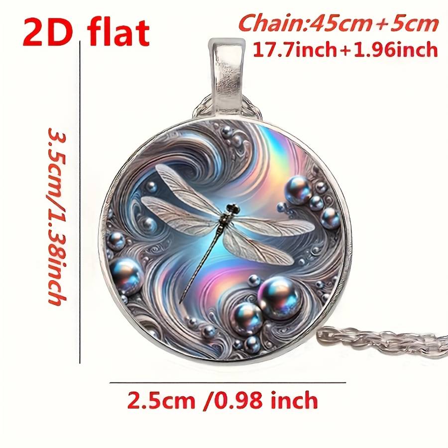 Handcrafted Plated Elegant Dragonfly Pendant