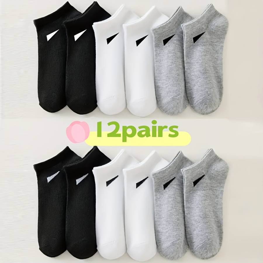Women S Socks Color 12 Pairs Of White